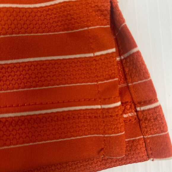 PGA Tour Mens Shirt Polo XL Extra Large‎ Orange Striped Short Sleeve Golf Sports - Picture 6 of 13